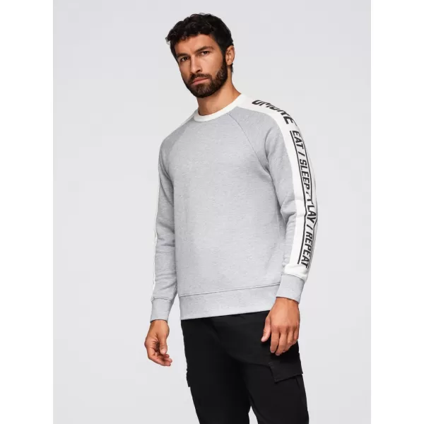  Herren-Sweatshirt OMBRE OM-SSNZ-0200 GRAUE MELANGE 