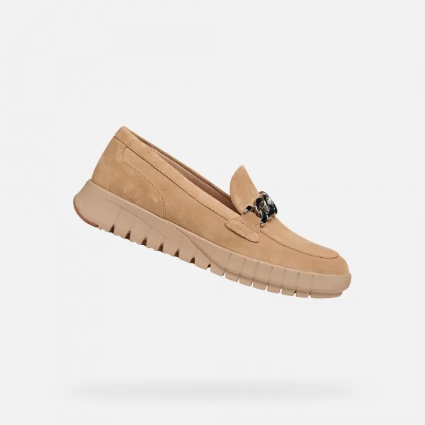  Damenmokassins GEOX FLEXTRIDE G013008 BEIGE 
