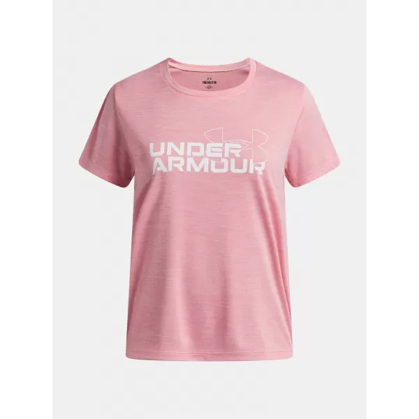  Mädchen-T-Shirt UNDER ARMOUR TECH TWIST WDMK LOGO SS 6007134-600 ROSA 