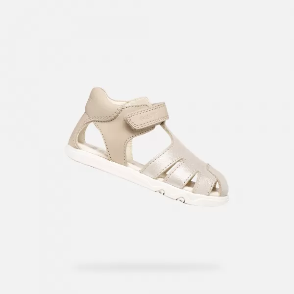  Sandalen für Mädchen GEOX SANDAL STEPPIEUP B656QA0CR85C5000 BEIGE 