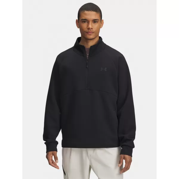  Herren-Sweatshirt UNDER ARMOUR UNSTOPPABLE FLC HALF ZIP 6003868-001 SCHWARZ 