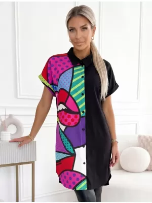 Damenhemd ALTISPORT HALIMA SCHWARZ
