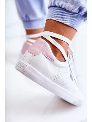Damen-Sneaker BIG STAR HH274073 WEISS/ROSA Big Star Shoes