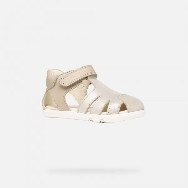  Sandalen für Mädchen GEOX SANDAL STEPPIEUP B656QA0CR85C5000 BEIGE 