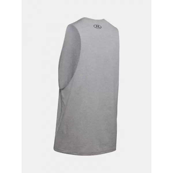  Herren-Tanktop UNDER ARMOUR LEFT CHEST CUT OFF TANK 1329286-035 GRAU 
