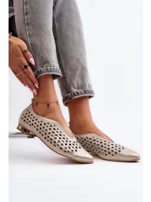 Ballerinas für Damen ZAZOO 2883 GOLD
