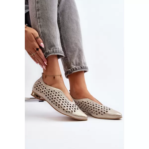  Ballerinas für Damen ZAZOO 2883 GOLD 