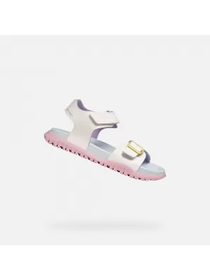 Sandalen für Mädchen GEOX SANDAL FUSBETTO J35HQA000BCC0653 WEIß