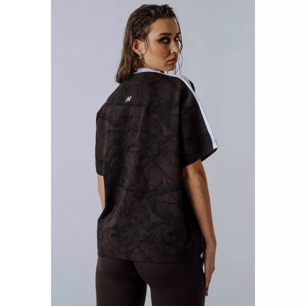  T-Shirt mit entspannter Passform POWER 894 DARK BROWN CAMO Nebbia 