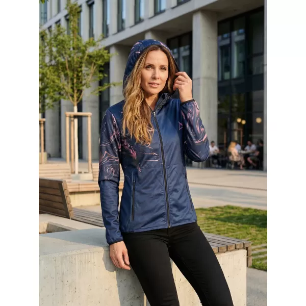  Premium-Softshelljacke für Damen ALTISPORT VOJ/ALW064JACK01 BLAU ROSA 