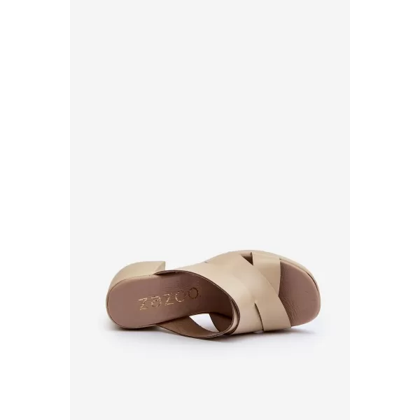  Damen-Flip-Flops ZAZOO 40373 BEIGE 