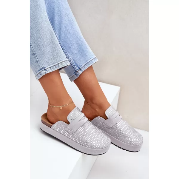  Damenhausschuhe BOTO DEORANI 35467 SILBER 