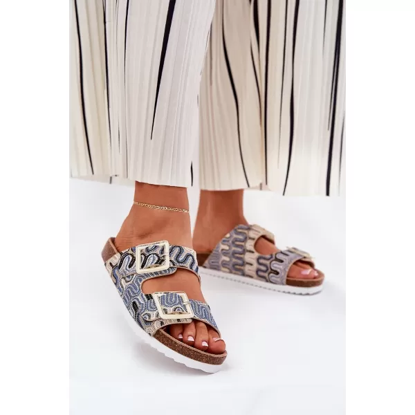  Damenhausschuhe S.BARSKI RB51-006 BEIGE 