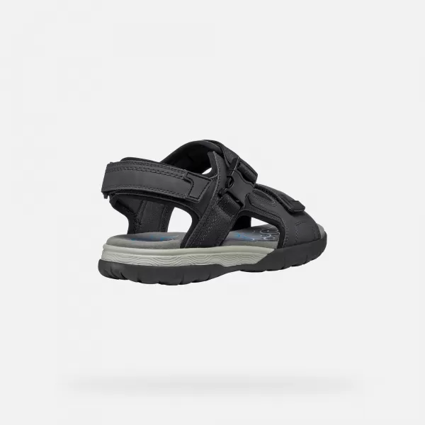  Herrensandalen GEOX SPHERICA EC5 G014391 SCHWARZ 