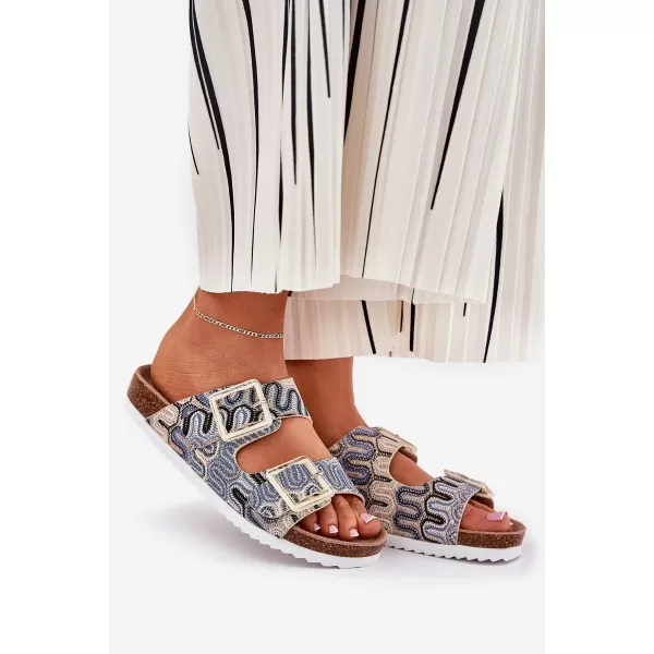  Damenhausschuhe S.BARSKI RB51-006 BEIGE 