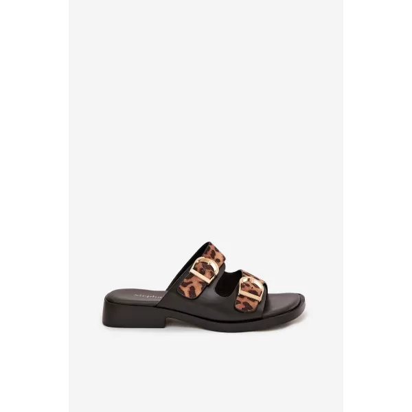  Damenhausschuhe BOTO DANELLE 41335 TIGER/SCHWARZ 