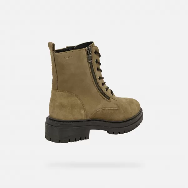  Damen-Stiefeletten GEOX IRIDEA G004093 KHAKI 