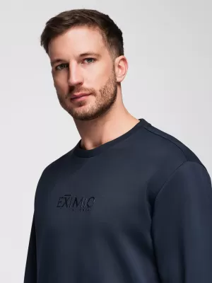 Herren-Sweatshirt OMBRE OM-SNBC-0199 DUNKELBLAU