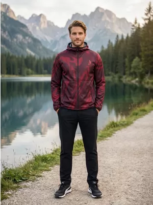 Premium-Softshelljacke für Herren ALTISPORT VOJ/ALM072JACK01 WEIN/ROT