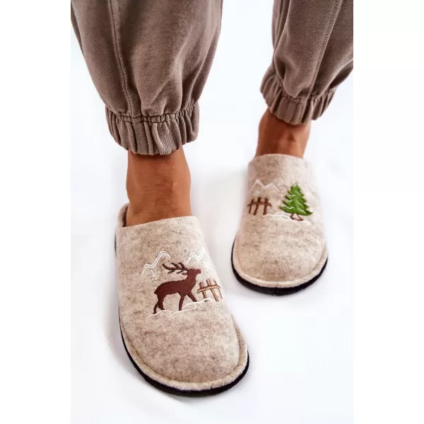  Damenhausschuhe BIG STAR KK276016 BEIGE Big Star Shoes 