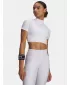 Damen-T-Shirt HEATGEAR CROP MOCK SS 6010006-100 WHITE Under Armour