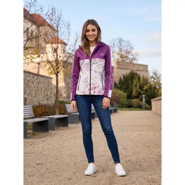  Premium-Softshelljacke für Damen ALTISPORT VOJ/ALW008JACK01 BURGUND 