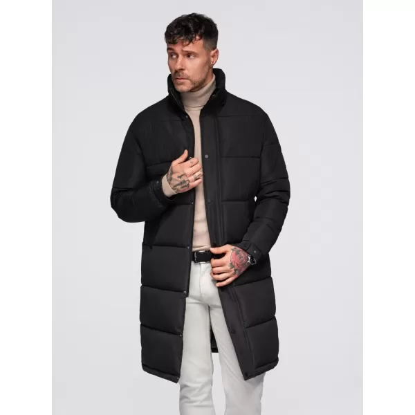  Herren-Winterjacke OMBRE OM-JALJ-0309 SCHWARZ 