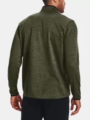 Herren-Sweatshirt UNDER ARMOUR UA ARMOUR FLEECE 1/2 ZIP GRÜN