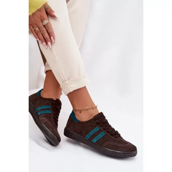  Damen-Sneaker ZAZOO N1068 BRAUN/BEIGE 