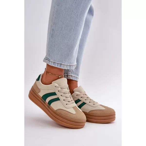  Damen-Sneaker EVENTO NESONICE BEIGE/GRÜN 