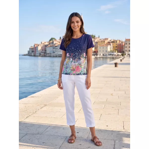  Damen-T-Shirt ALTISPORT HELINA DUNKELBLAU 