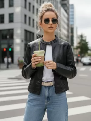 Damenjacke DSTREET TY5568 SCHWARZ