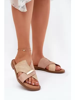 Damenhausschuhe VINCEZA 17385 BEIGE