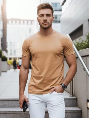 Herren-T-Shirt DSTREET RX5623 KAMEL