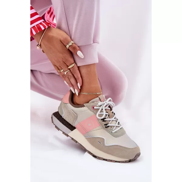  Damen-Sneaker BIG STAR RR274243 ROSA/GRAU Big Star Shoes 