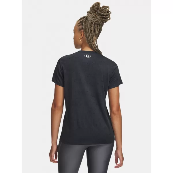  Damen-T-Shirt UNDER ARMOUR TECH PIXELATE SSC 6012302-001 SCHWARZ 