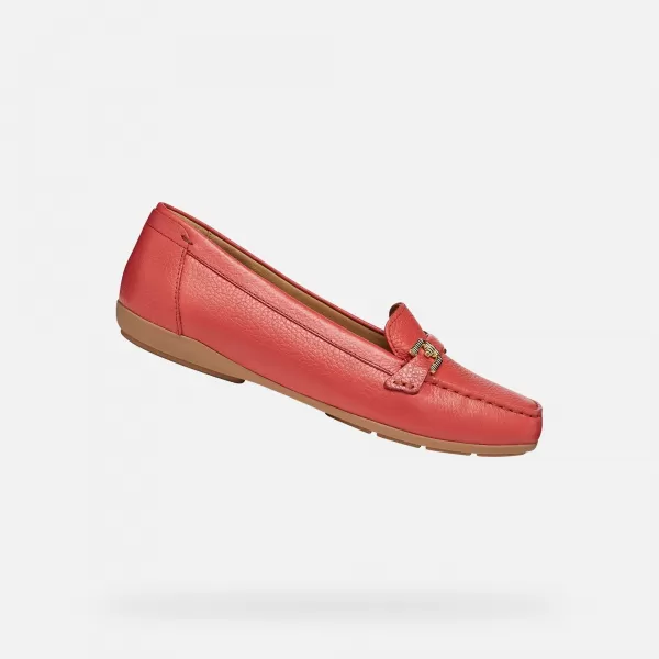  Damenmokassins GEOX ANNYTAH MOC G012826 ROT 