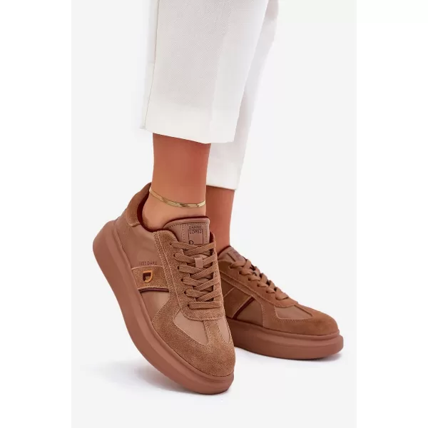  Damen-Sneaker LOPEZ JUST DARE SS2D4005 BRAUN/BEIGE Daniel Lopez Just Dare 