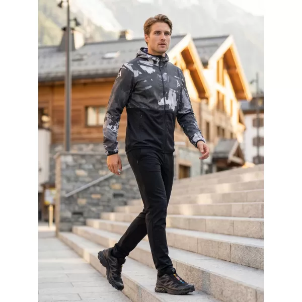  Premium-Softshelljacke für Herren ALTISPORT VOJ/ALM125JACK01 MASKE/SCHWARZ 