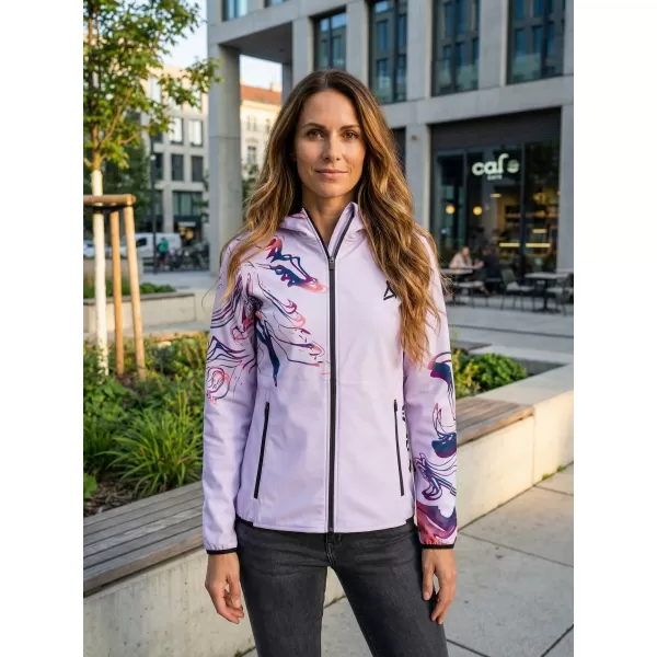  Premium-Softshelljacke für Damen ALTISPORT VOJ/ALW064JACK01 LILA 