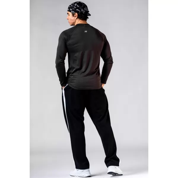  Nahtloses T-Shirt mit langen Ärmeln POWER 901 BLACK Nebbia 