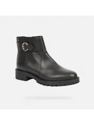 Damen-Stiefeletten GEOX HOARA G004352 SCHWARZ