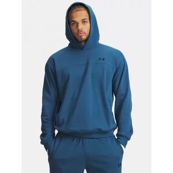 Herren-Sweatshirt UNDER ARMOUR UA RIVAL LW HOODIE 6012335-498 BLAU 