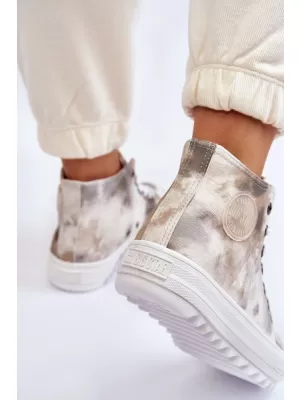 Damen-Sneaker BIG STAR LL274047 WEISS/OLIVE Big Star Shoes