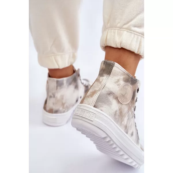  Damen-Sneaker BIG STAR LL274047 WEISS/OLIVE Big Star Shoes 