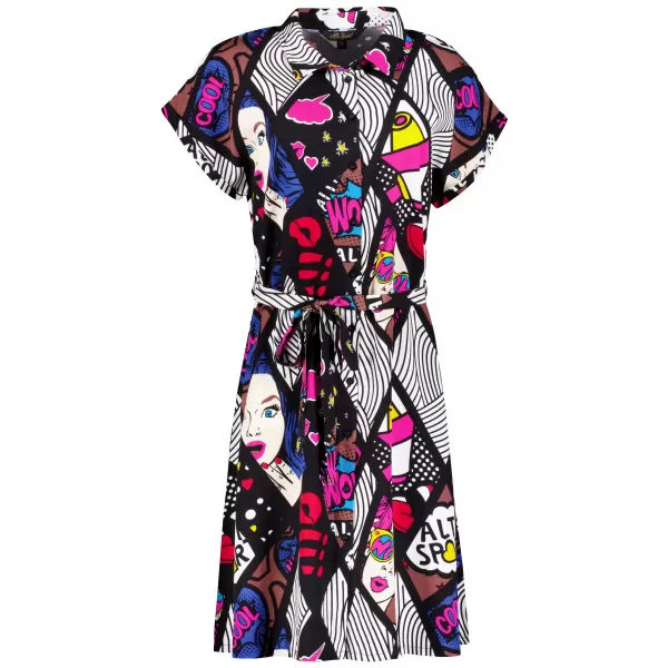  Kleid ALTISPORT HANNYA SCHWARZ/WEIß 