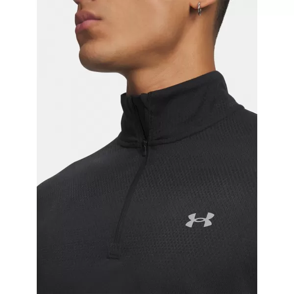  Herren-T-Shirt UNDER ARMOUR VELOCITI 1/4 ZIP 6010887-001 SCHWARZ 