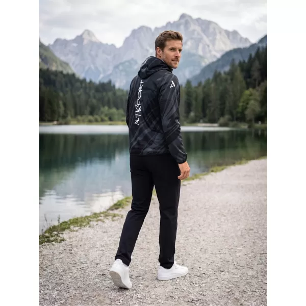  Premium-Softshelljacke für Herren ALTISPORT VOJ/ALM072JACK01 SCHWARZ 