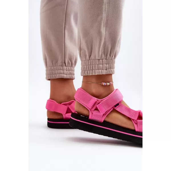  Damensandalen LEE COOPER LCW-23-34-2613 SCHWARZ/FUCHSIA 