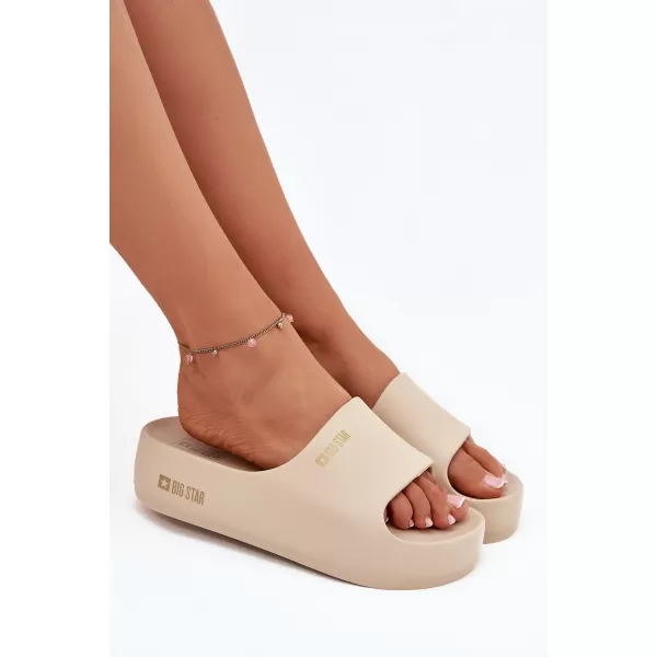  Damenhausschuhe BIG STAR SS274722 BEIGE Big Star Shoes 